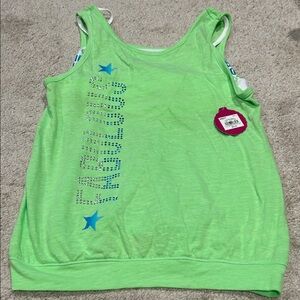 NWT /Girls Tank Top with Blue Accents